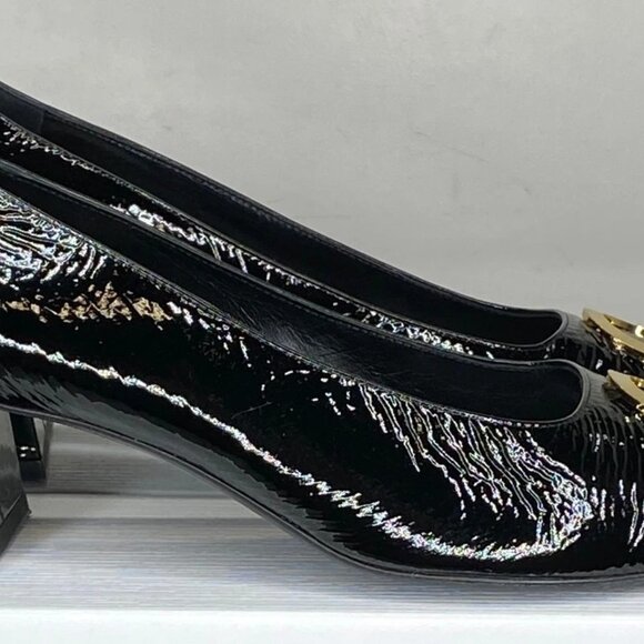NEW SUZANNE RAE Women’s Patent Leather Embellished Pumps – Black – Size 11 - Picture 12 of 12